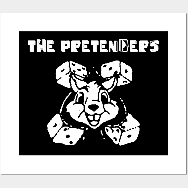 pretender dice bunny Wall Art by doggo babushka